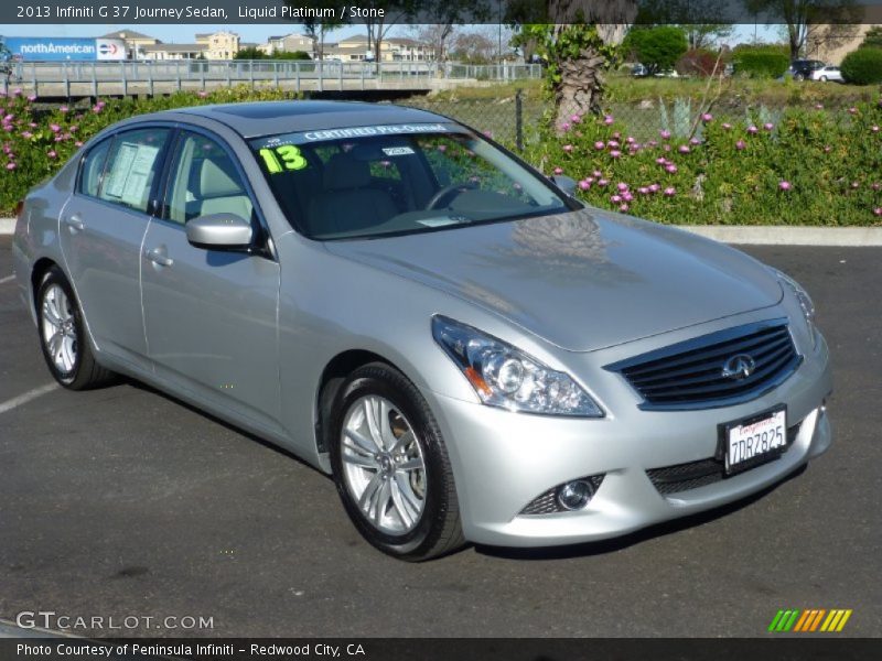 Liquid Platinum / Stone 2013 Infiniti G 37 Journey Sedan