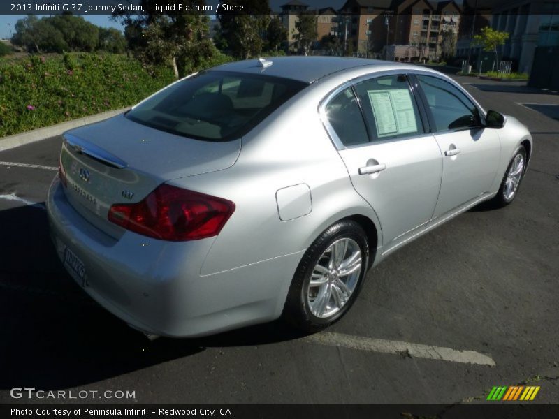 Liquid Platinum / Stone 2013 Infiniti G 37 Journey Sedan