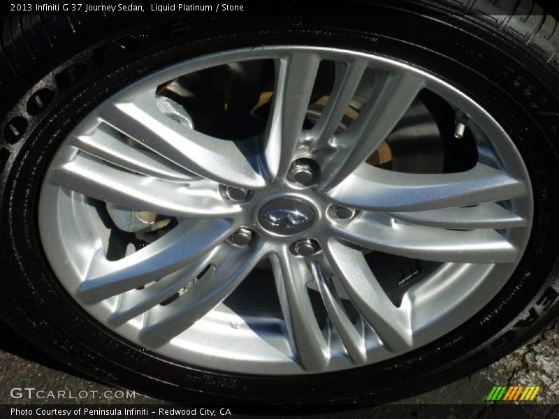 Liquid Platinum / Stone 2013 Infiniti G 37 Journey Sedan