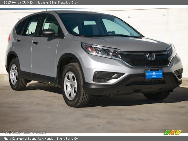 Alabaster Silver Metallic / Gray 2015 Honda CR-V LX