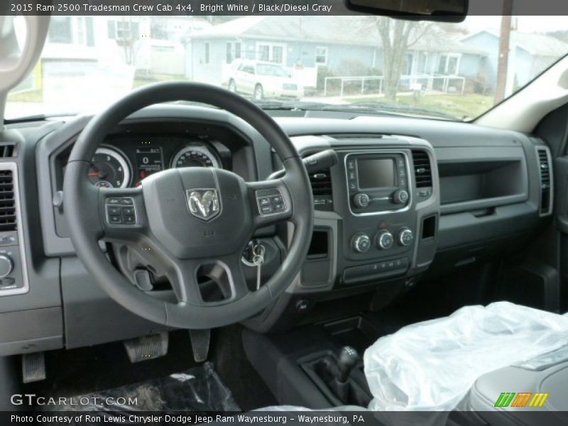  2015 2500 Tradesman Crew Cab 4x4 Black/Diesel Gray Interior