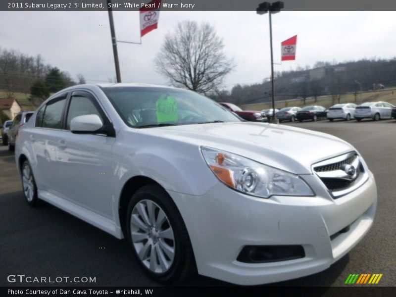 Satin White Pearl / Warm Ivory 2011 Subaru Legacy 2.5i Limited