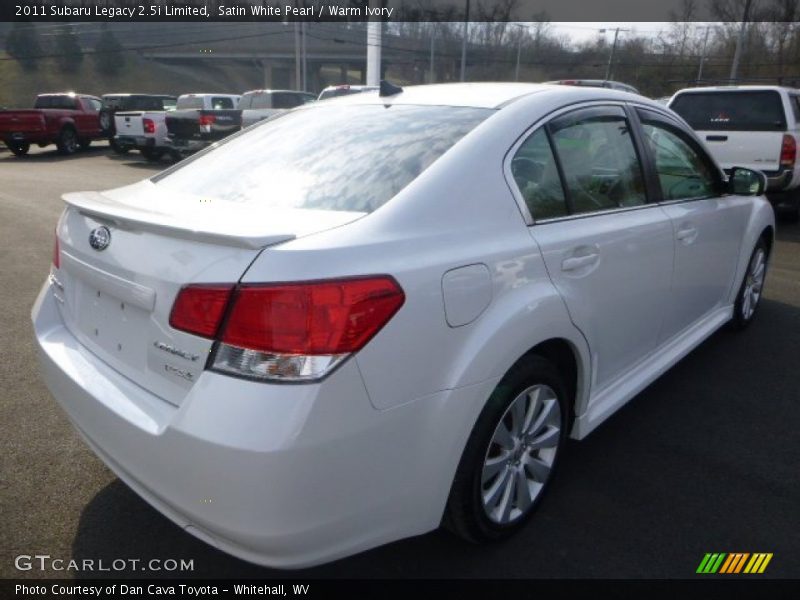 Satin White Pearl / Warm Ivory 2011 Subaru Legacy 2.5i Limited