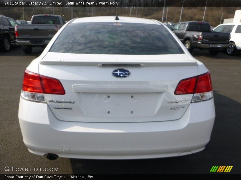 Satin White Pearl / Warm Ivory 2011 Subaru Legacy 2.5i Limited