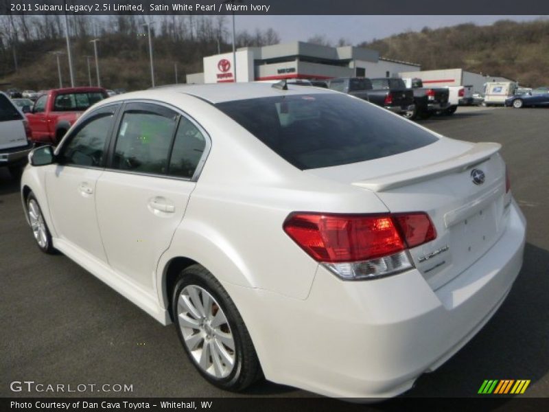 Satin White Pearl / Warm Ivory 2011 Subaru Legacy 2.5i Limited