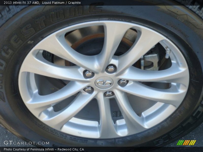 Liquid Platinum / Graphite 2013 Infiniti FX 37 AWD