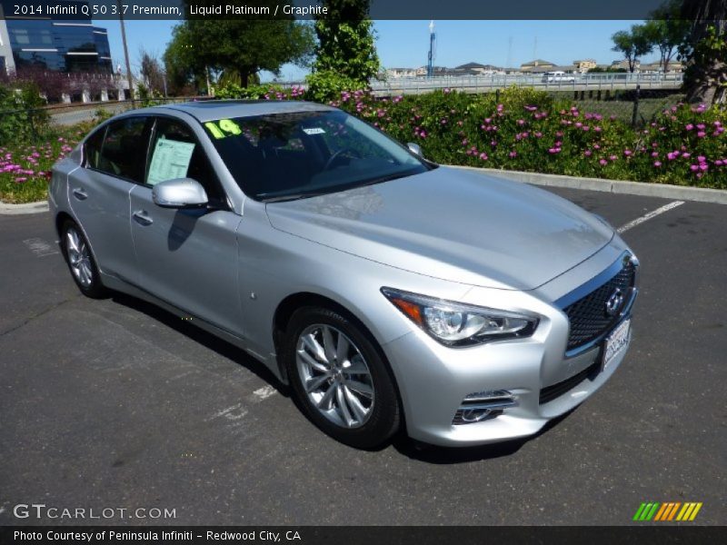 Liquid Platinum / Graphite 2014 Infiniti Q 50 3.7 Premium