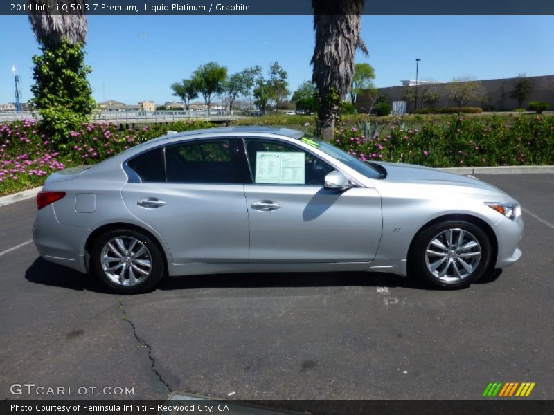 Liquid Platinum / Graphite 2014 Infiniti Q 50 3.7 Premium