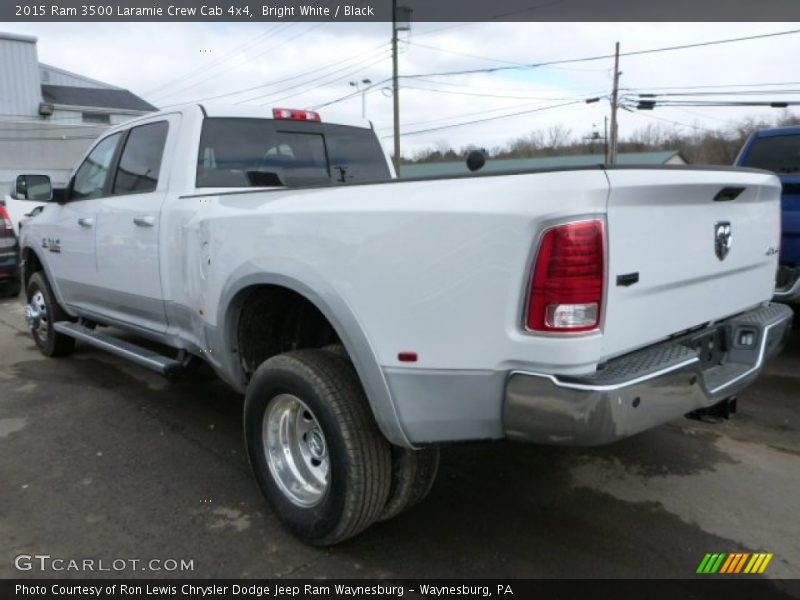 Bright White / Black 2015 Ram 3500 Laramie Crew Cab 4x4