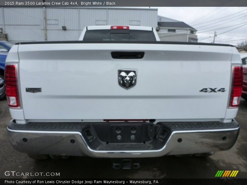 Bright White / Black 2015 Ram 3500 Laramie Crew Cab 4x4