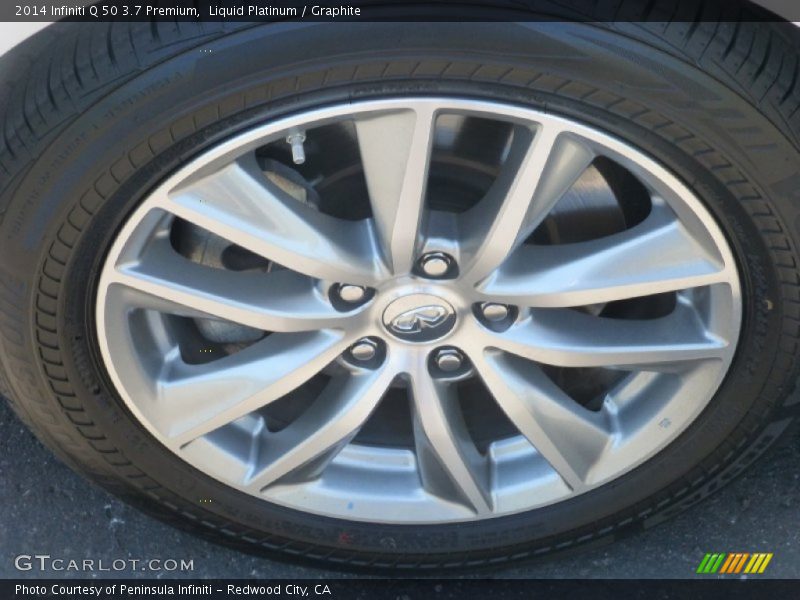 Liquid Platinum / Graphite 2014 Infiniti Q 50 3.7 Premium