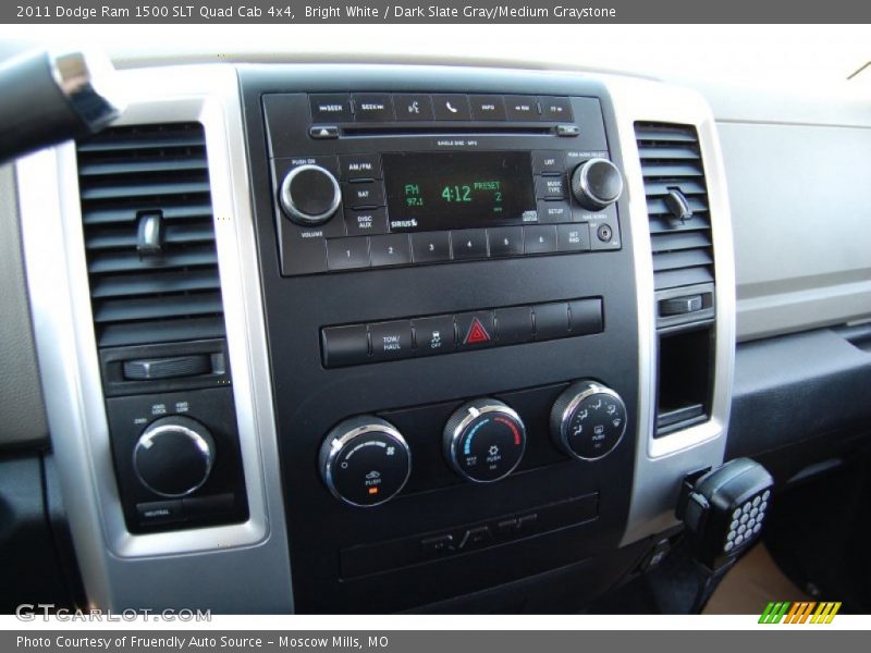 Bright White / Dark Slate Gray/Medium Graystone 2011 Dodge Ram 1500 SLT Quad Cab 4x4