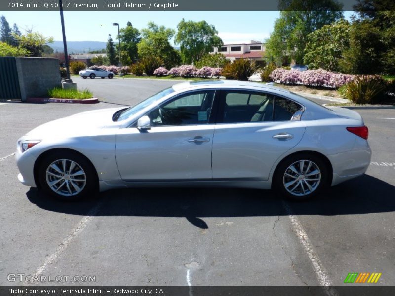 Liquid Platinum / Graphite 2014 Infiniti Q 50 3.7 Premium
