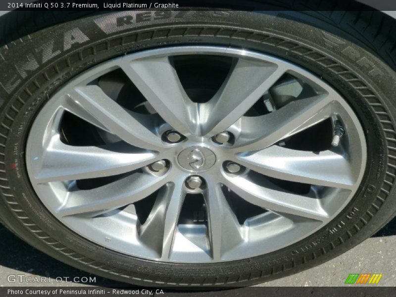 Liquid Platinum / Graphite 2014 Infiniti Q 50 3.7 Premium