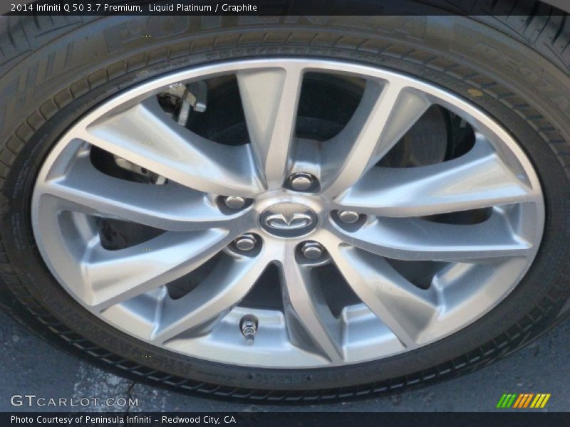 Liquid Platinum / Graphite 2014 Infiniti Q 50 3.7 Premium
