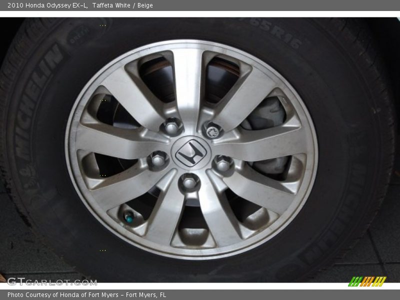 Taffeta White / Beige 2010 Honda Odyssey EX-L