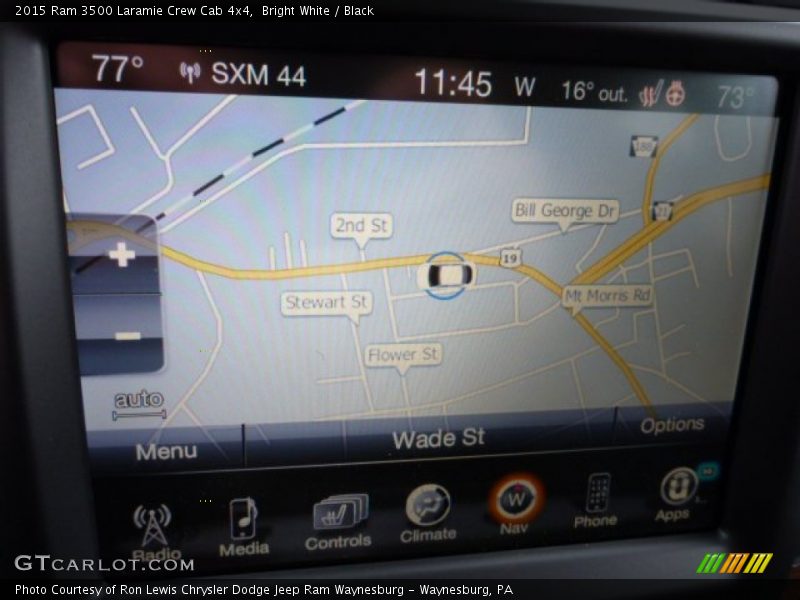 Navigation of 2015 3500 Laramie Crew Cab 4x4