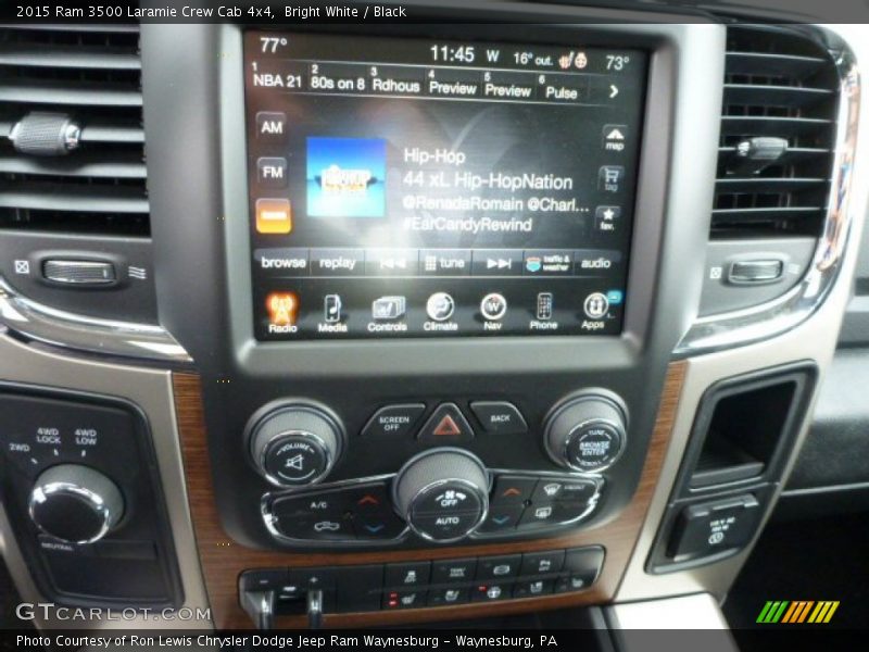Controls of 2015 3500 Laramie Crew Cab 4x4