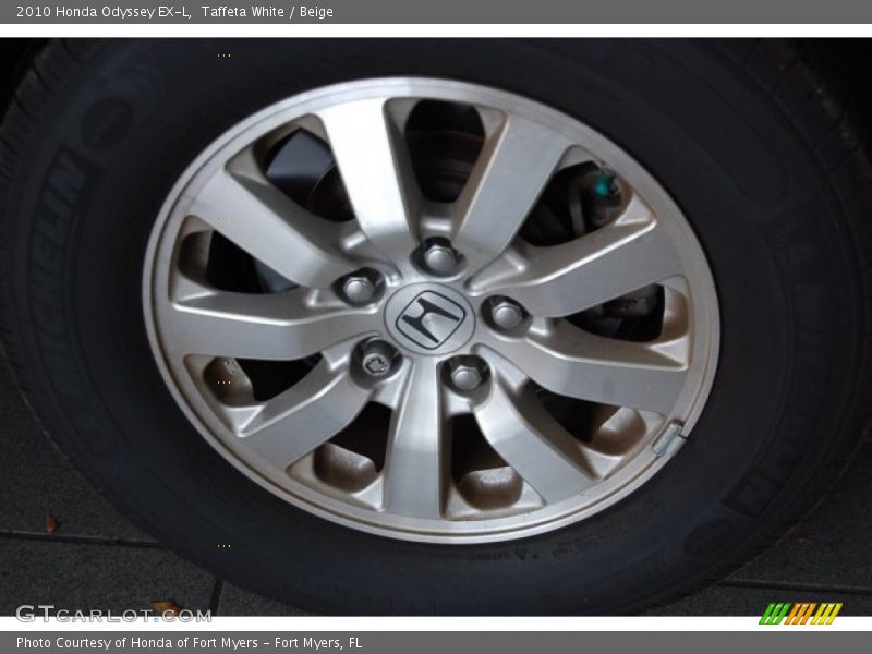 Taffeta White / Beige 2010 Honda Odyssey EX-L