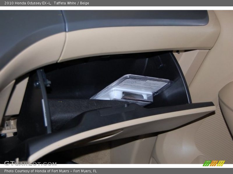 Taffeta White / Beige 2010 Honda Odyssey EX-L