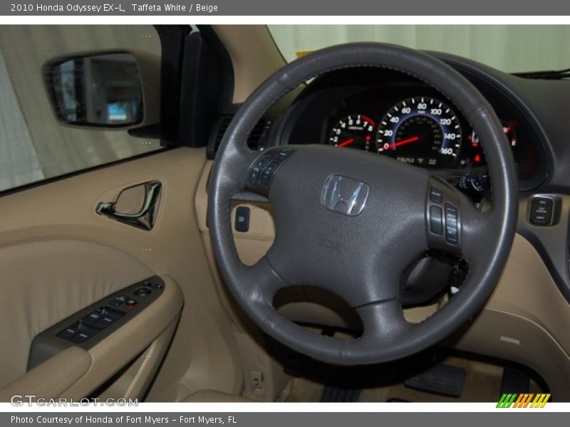 Taffeta White / Beige 2010 Honda Odyssey EX-L