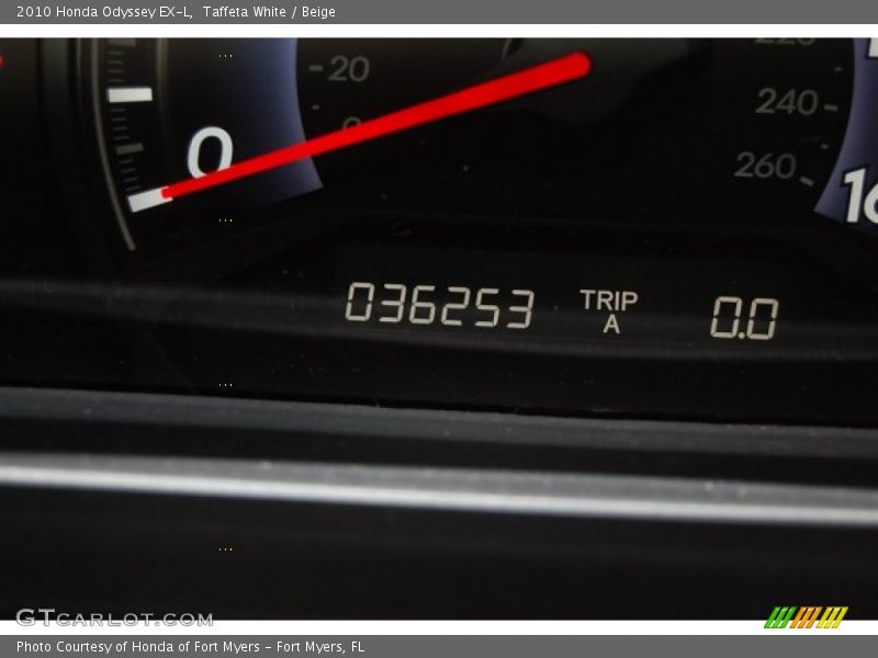 Taffeta White / Beige 2010 Honda Odyssey EX-L