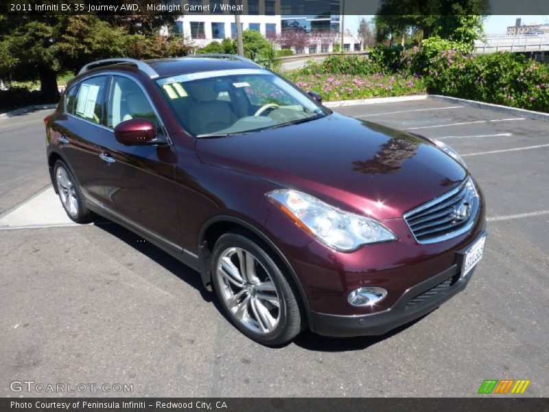 Midnight Garnet / Wheat 2011 Infiniti EX 35 Journey AWD
