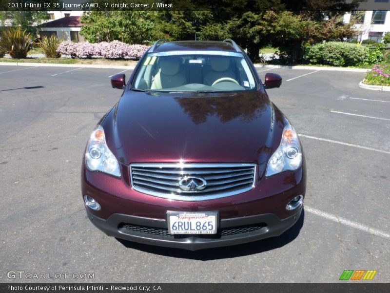 Midnight Garnet / Wheat 2011 Infiniti EX 35 Journey AWD