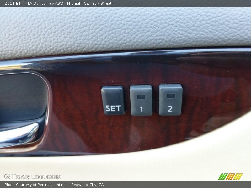 Midnight Garnet / Wheat 2011 Infiniti EX 35 Journey AWD