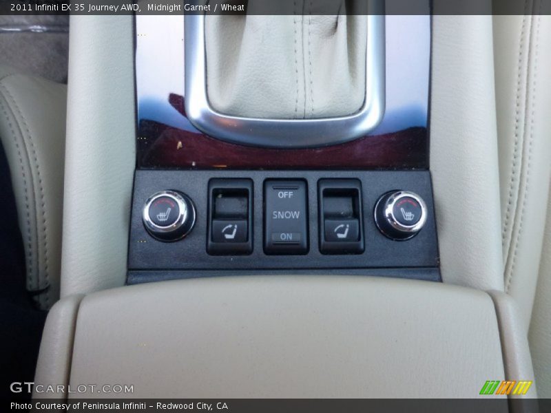 Midnight Garnet / Wheat 2011 Infiniti EX 35 Journey AWD