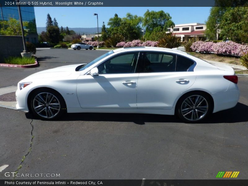  2014 Q 50S Hybrid Moonlight White