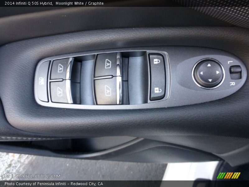 Moonlight White / Graphite 2014 Infiniti Q 50S Hybrid