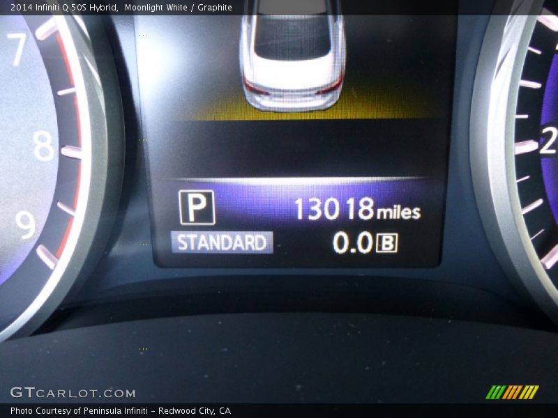 Moonlight White / Graphite 2014 Infiniti Q 50S Hybrid