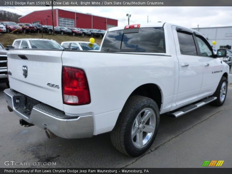 Bright White / Dark Slate Gray/Medium Graystone 2012 Dodge Ram 1500 SLT Crew Cab 4x4