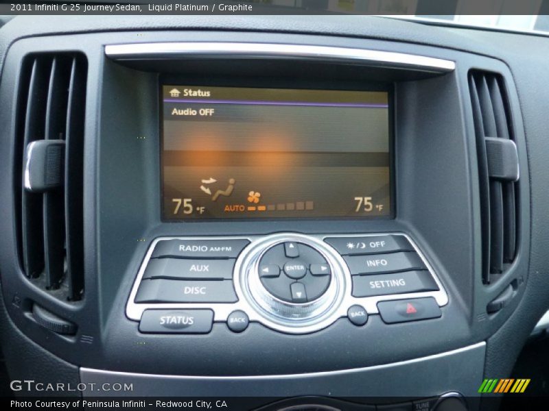 Liquid Platinum / Graphite 2011 Infiniti G 25 Journey Sedan
