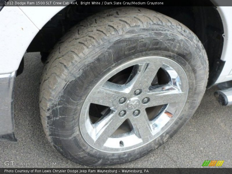 Bright White / Dark Slate Gray/Medium Graystone 2012 Dodge Ram 1500 SLT Crew Cab 4x4