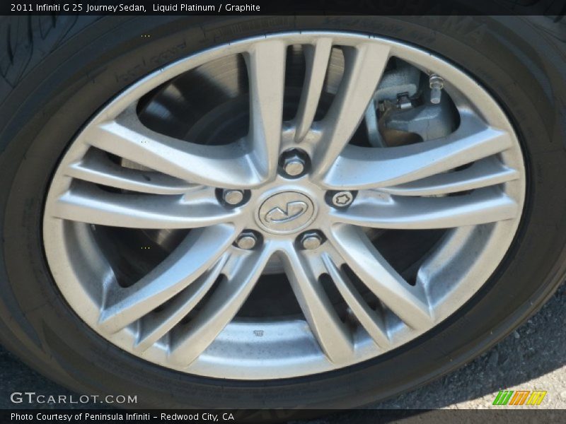 Liquid Platinum / Graphite 2011 Infiniti G 25 Journey Sedan