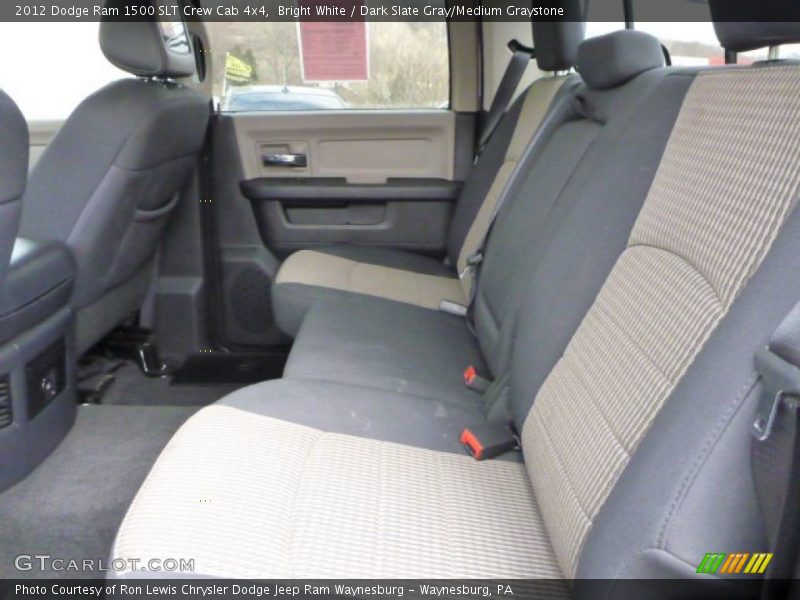 Bright White / Dark Slate Gray/Medium Graystone 2012 Dodge Ram 1500 SLT Crew Cab 4x4