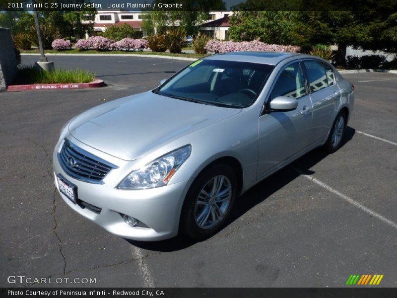 Liquid Platinum / Graphite 2011 Infiniti G 25 Journey Sedan