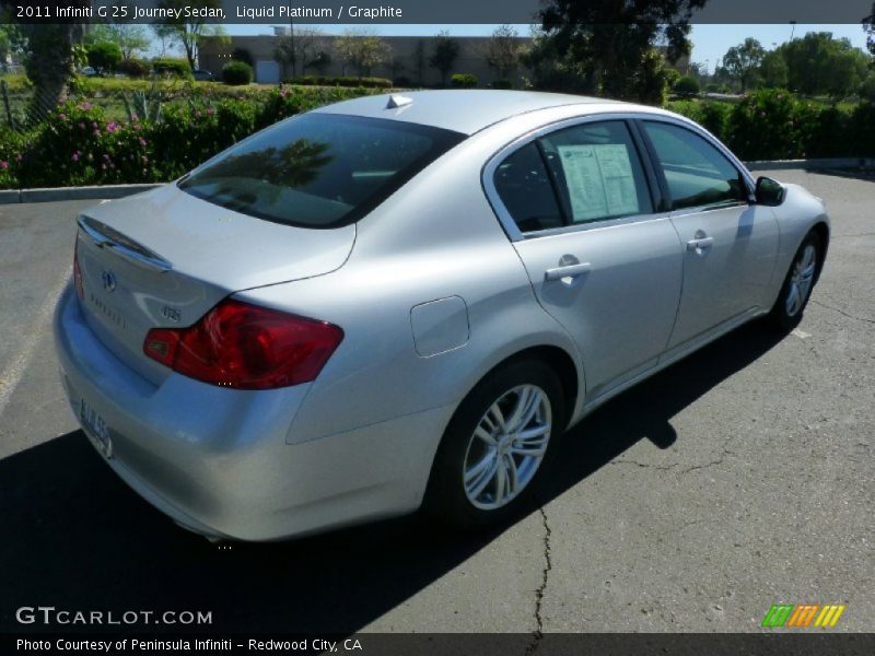 Liquid Platinum / Graphite 2011 Infiniti G 25 Journey Sedan