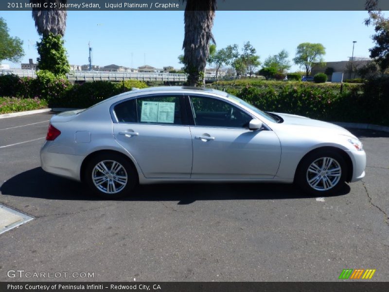 Liquid Platinum / Graphite 2011 Infiniti G 25 Journey Sedan