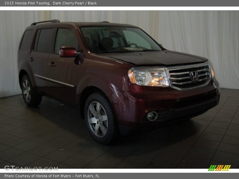 Dark Cherry Pearl / Black 2015 Honda Pilot Touring