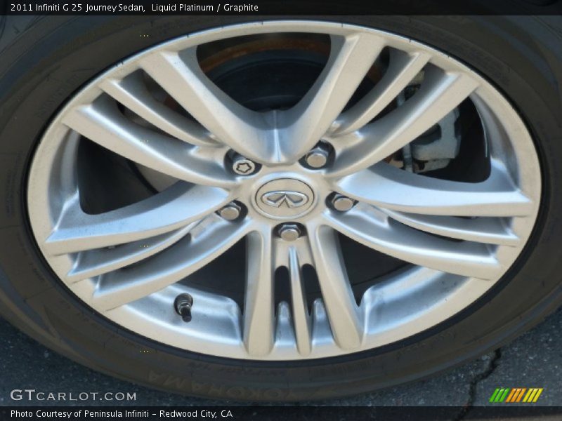 Liquid Platinum / Graphite 2011 Infiniti G 25 Journey Sedan