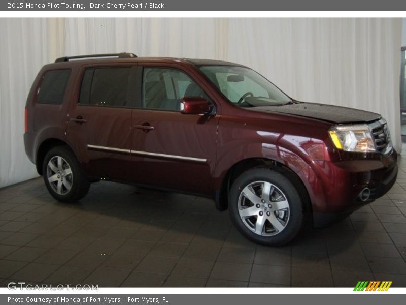 Dark Cherry Pearl / Black 2015 Honda Pilot Touring