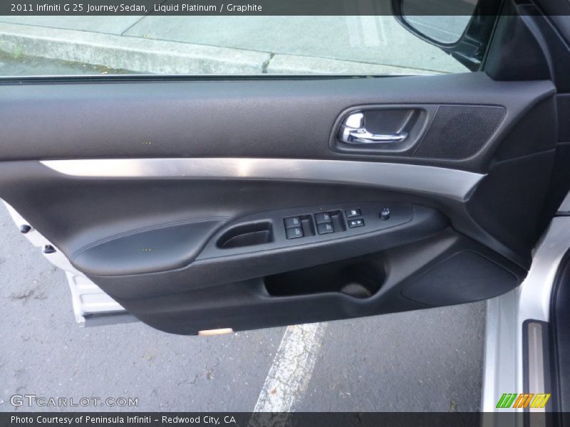 Liquid Platinum / Graphite 2011 Infiniti G 25 Journey Sedan