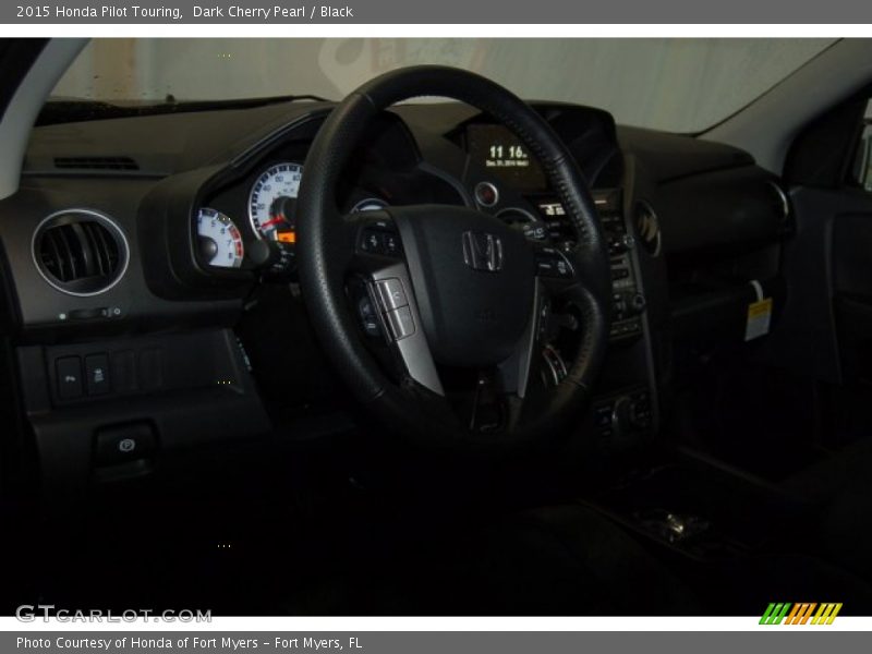 Dark Cherry Pearl / Black 2015 Honda Pilot Touring