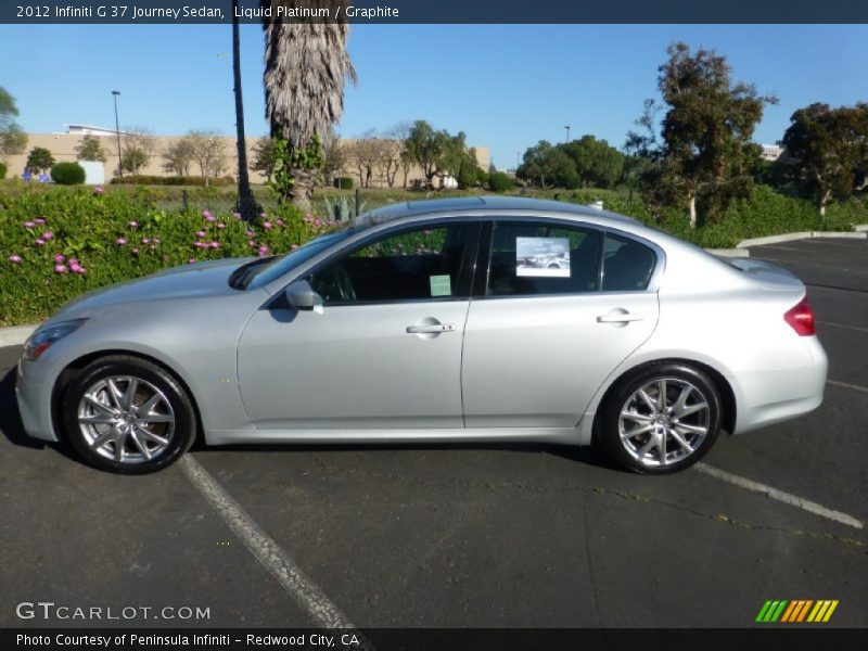 Liquid Platinum / Graphite 2012 Infiniti G 37 Journey Sedan