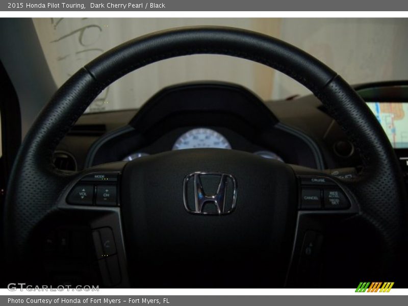 Dark Cherry Pearl / Black 2015 Honda Pilot Touring