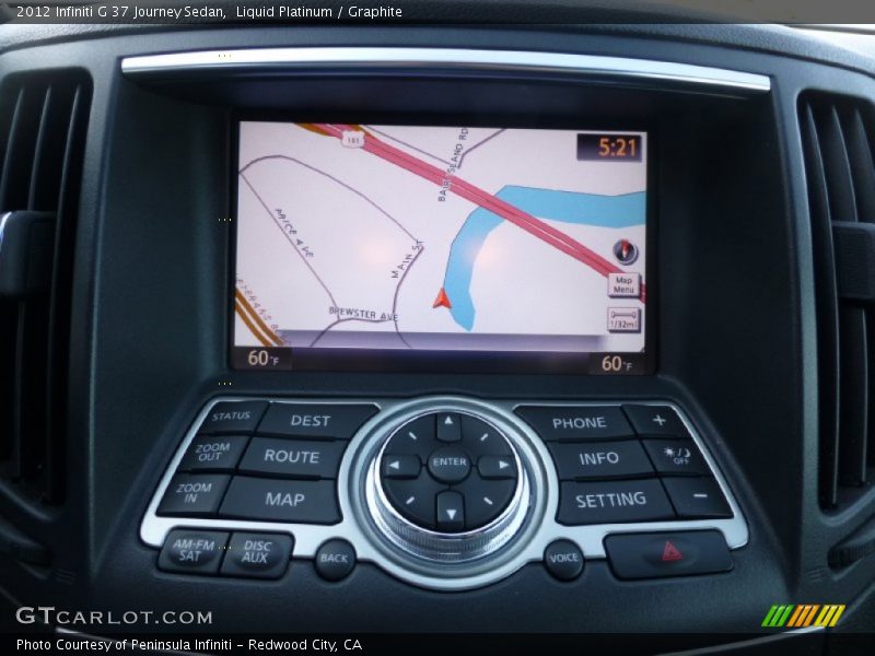 Liquid Platinum / Graphite 2012 Infiniti G 37 Journey Sedan