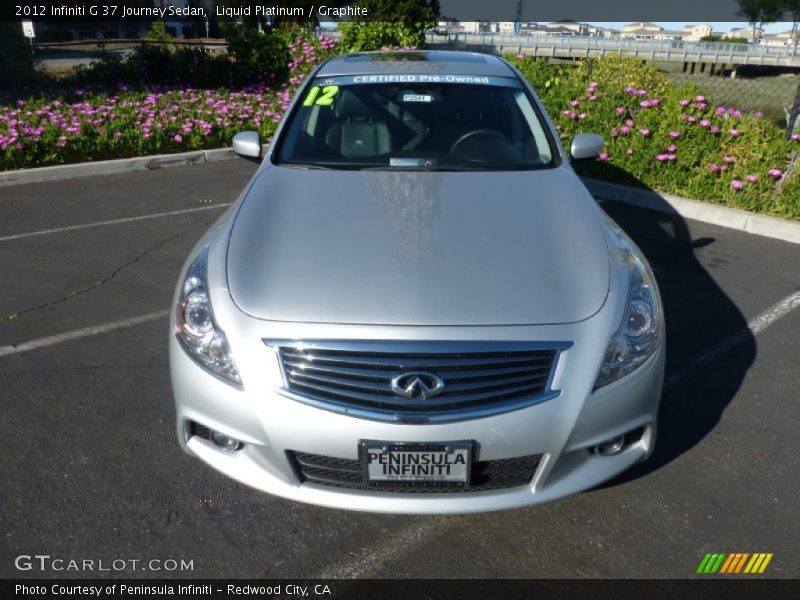 Liquid Platinum / Graphite 2012 Infiniti G 37 Journey Sedan